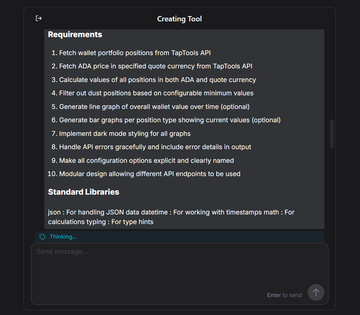 Codegen thinking process